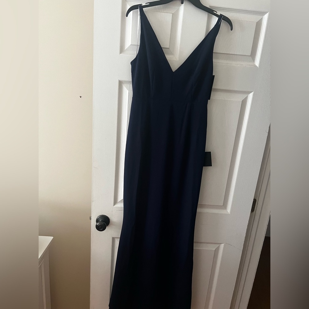 Lulu’s Melora Navy Blue Sleeveless Maxi Dress